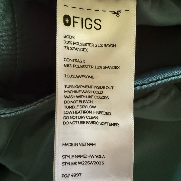 Figs Women's Hydrogen Straight Leg Pants. Like New! - Picture 4 of 7
